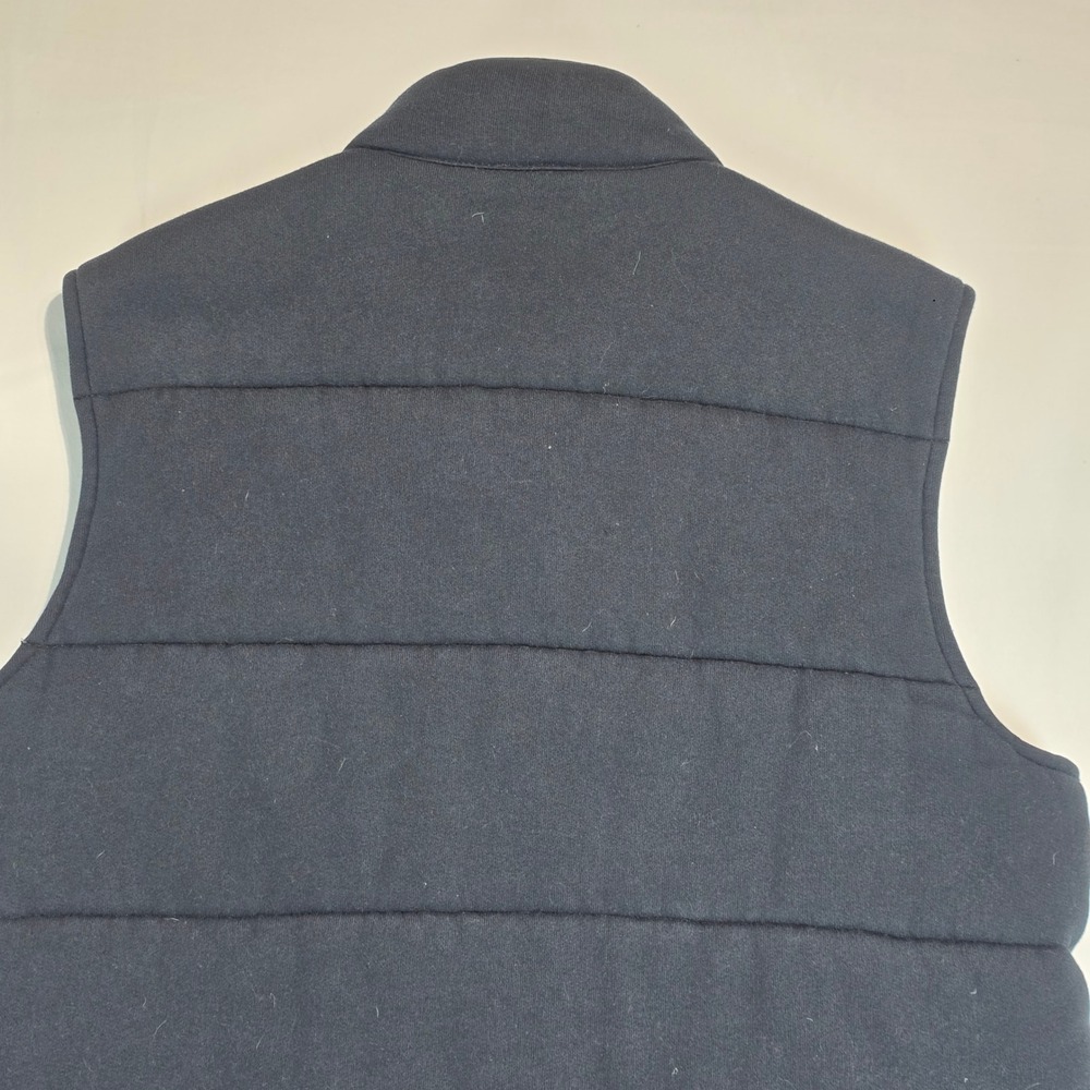 VTG Polo Ralph Lauren Mens Navy Blue Quilted Puffer Vest Large Red Pony - Picture 2 of 15